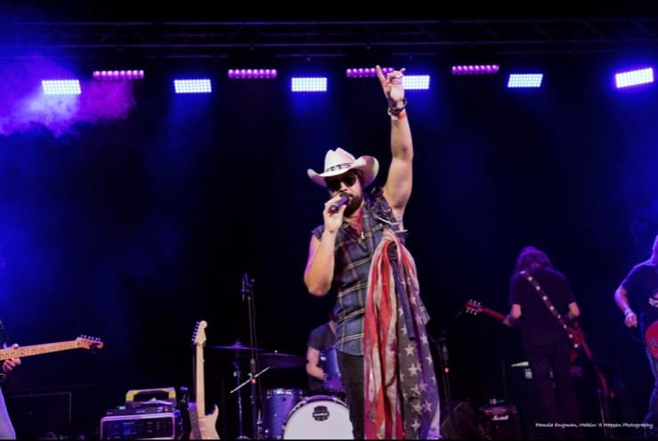 Kirk Basquez commanding the stage